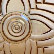 Two bowl cups pavilions Belgium Art Deco