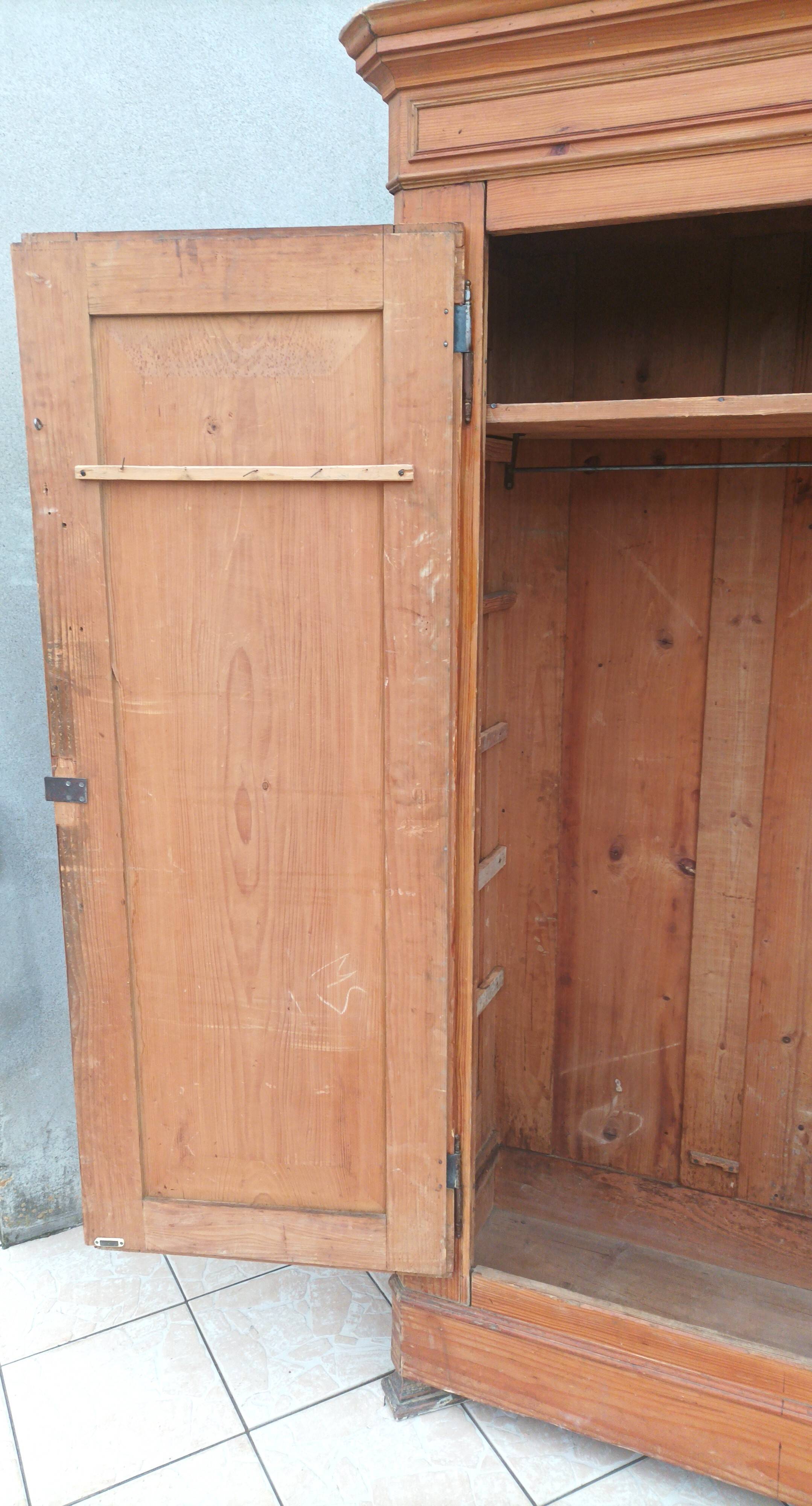 19th century larch mountain chalet wardrobe