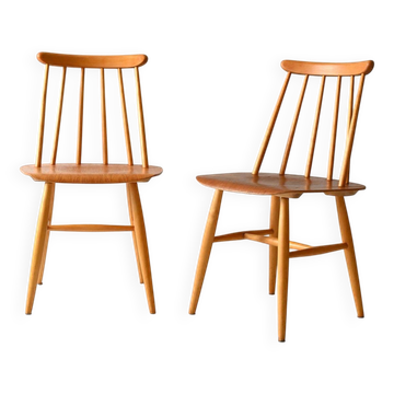 Original Pair of 1950s Fanett Chairs by Tapiovaara