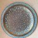 Vintage Moroccan tray in copper metal