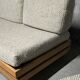 Sofa - daybed and armchair by Maison Regain 60/70 in vintage elm