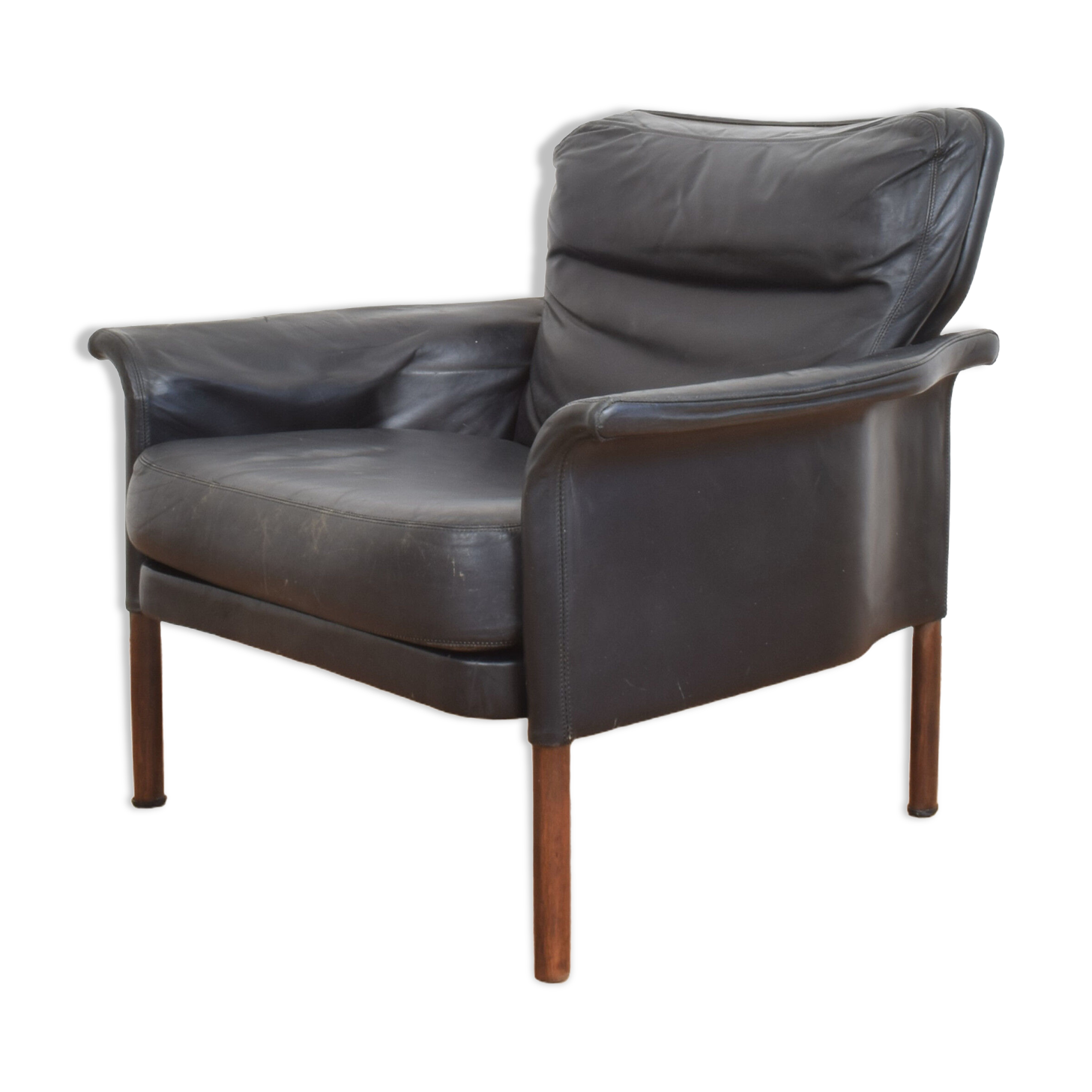 Danish Teak & Leather Armchair