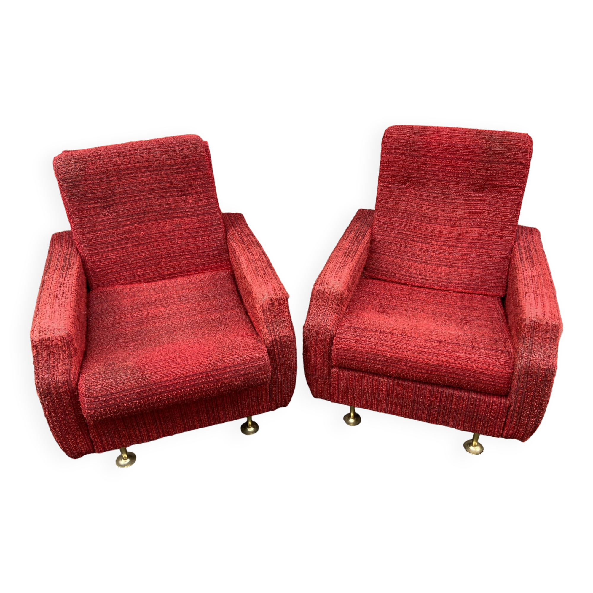 pair of vintage 60s armchairs