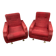 pair of vintage 60s armchairs