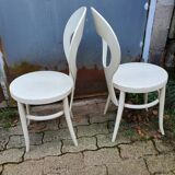 Pair of Baumann chairs, "seagull" model