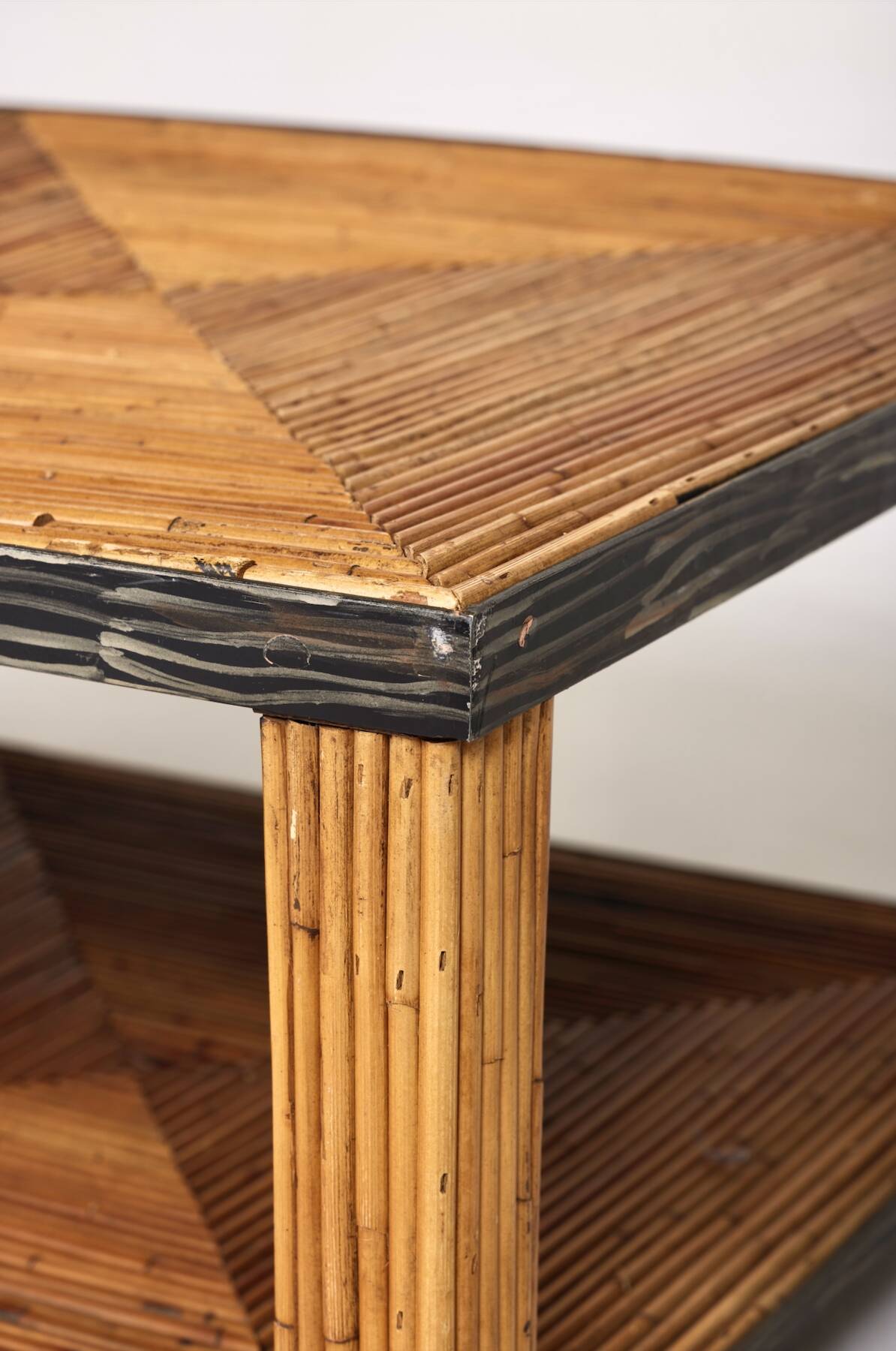 Rattan and bamboo coffee table years, 1970s