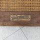 Natural wood coffee table by John Widdicomb 1960