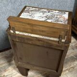 Pair of Art Deco period mahogany bedside tables circa 1930
