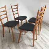 Set of 4 scandinavian chairs