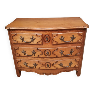 Regency style solid oak chest of drawers