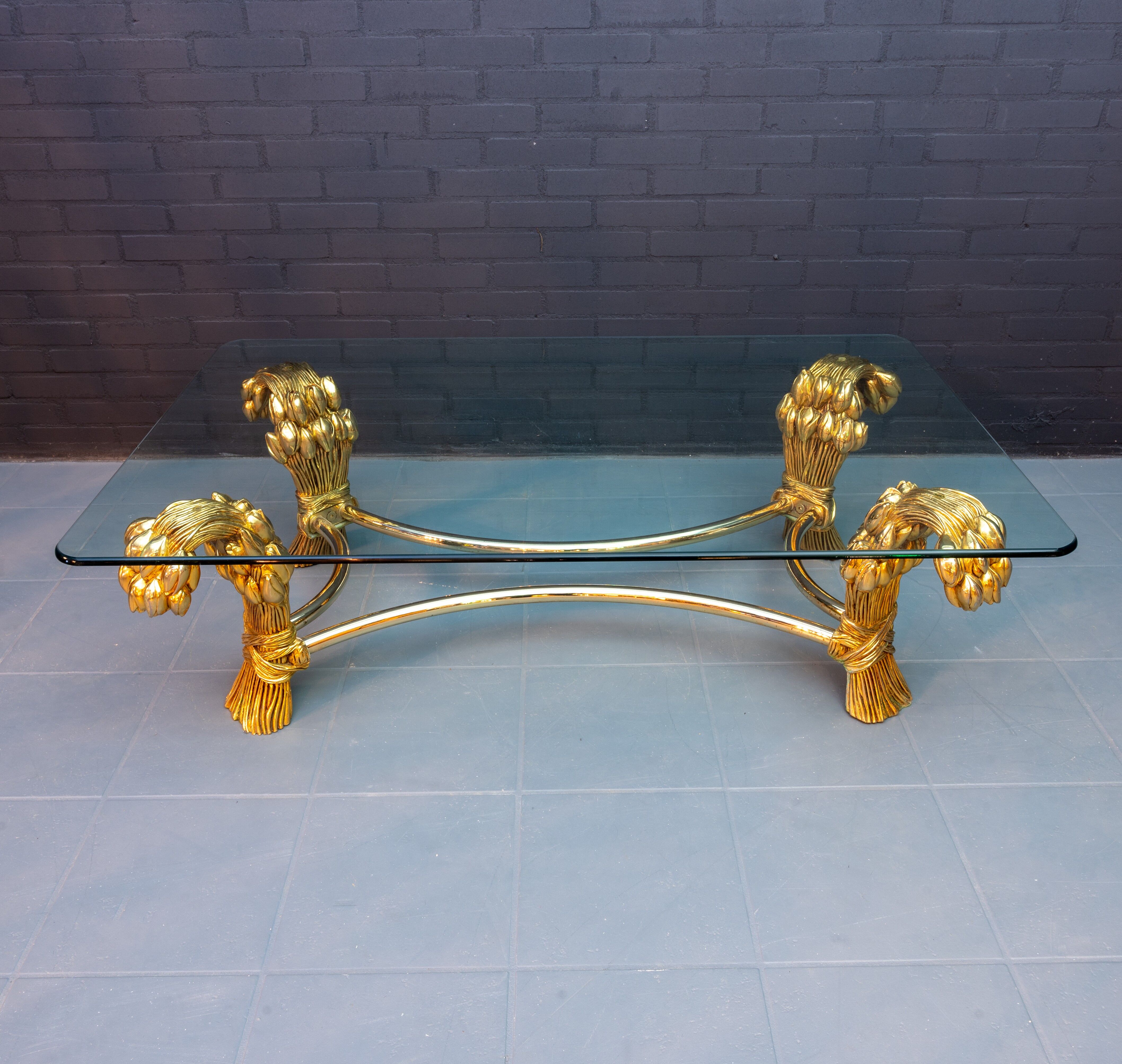 Vintage tulip coffee table, 1970