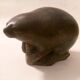 Ancient inuit seal sculpture in stone