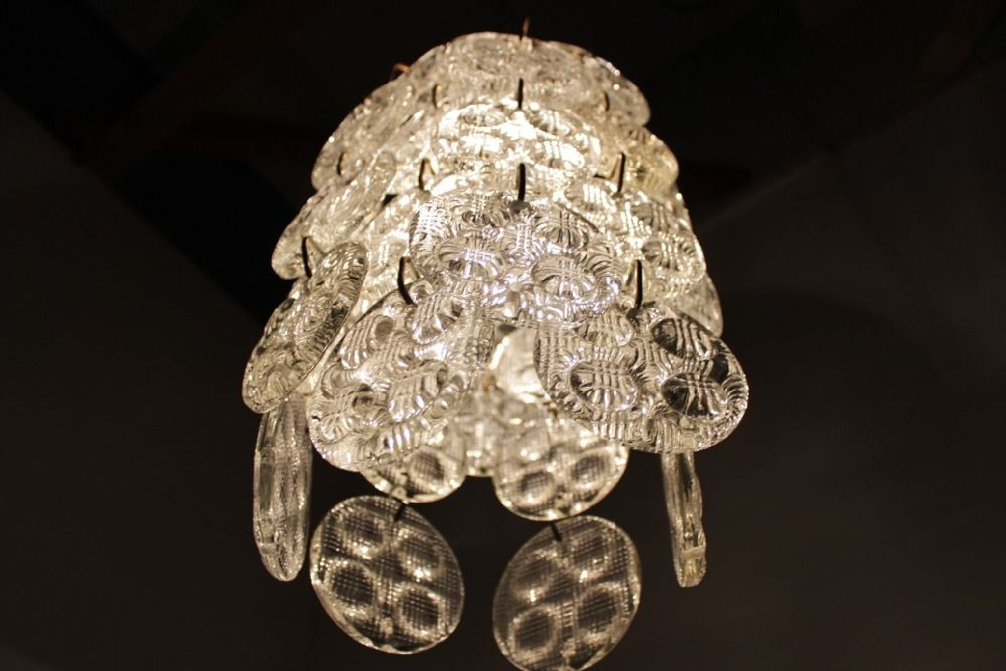 Chandelier glass of Železny Brod 1970 s