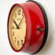 Vintage red seiko navy wall clock, 1970s