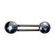 Double wall hook in chrome metal, vintage design.