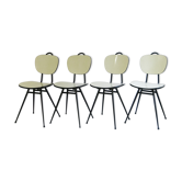 Lot de 4 chaises en formica