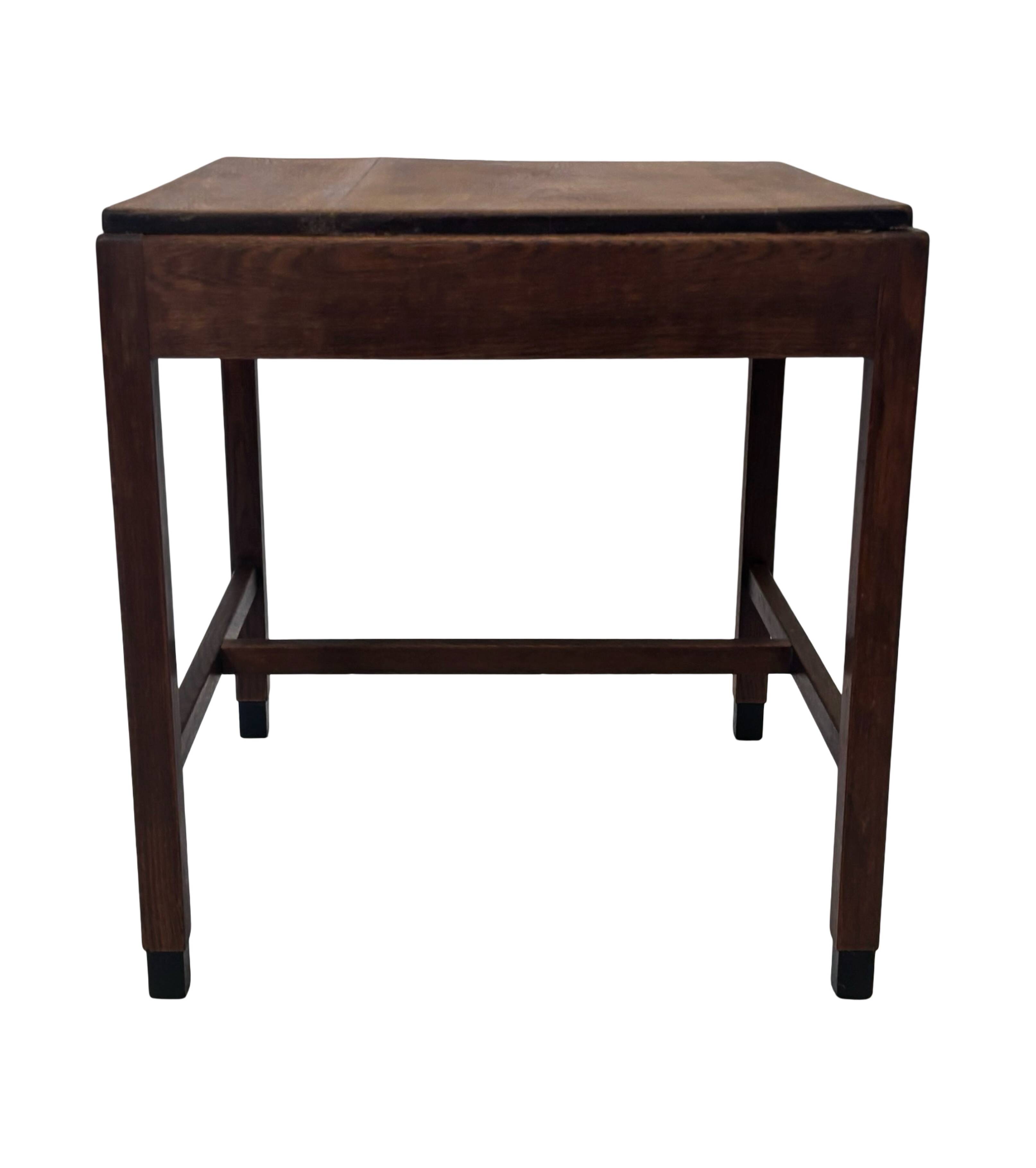 Art Deco Amsterdam School Side Table Minimalist Table Dutch Design