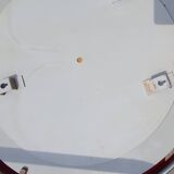 Miroir rond vintage en aluminium Egon Hillebrand, ø 53 cm, années 1960, Allemagne