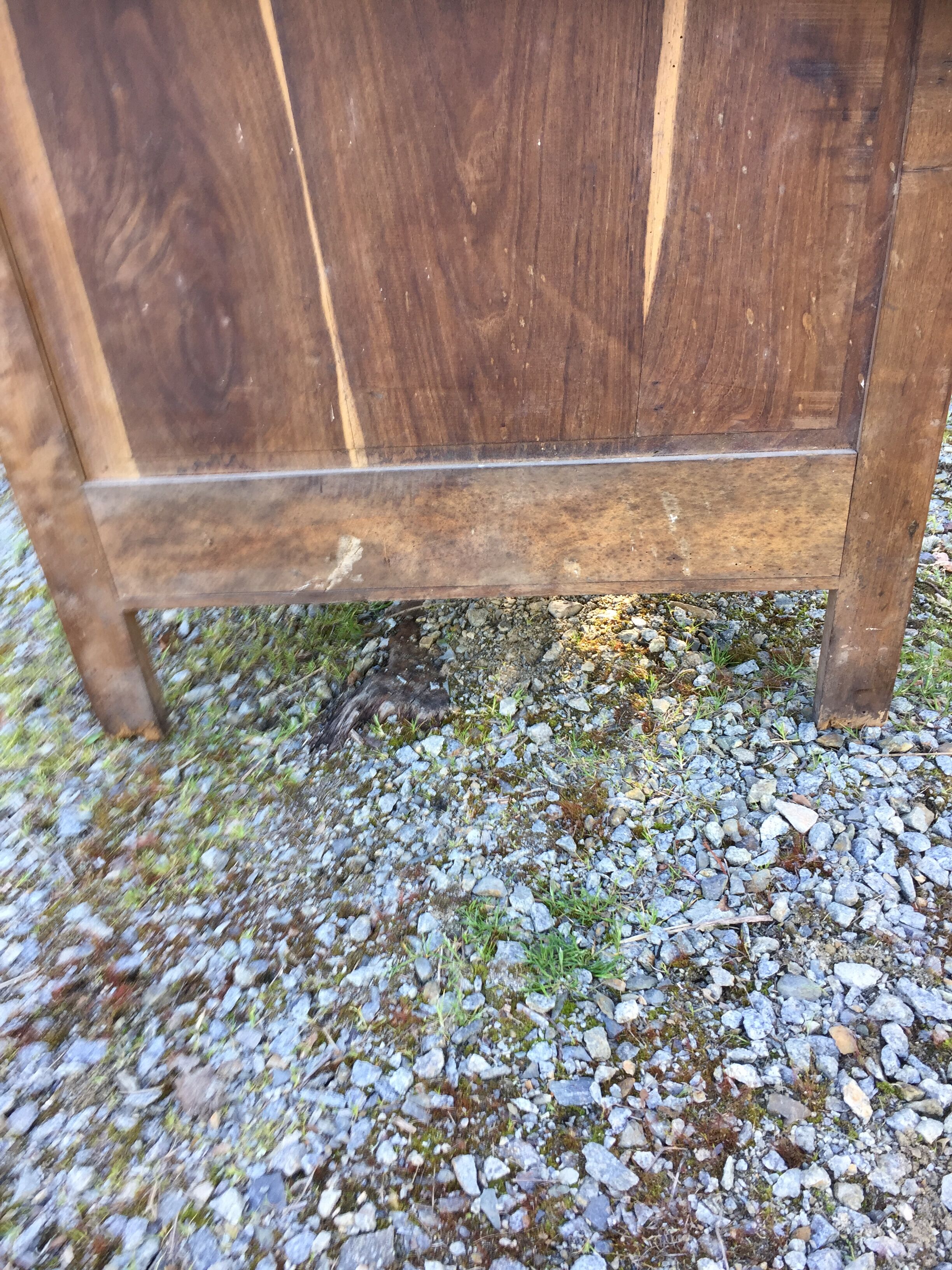 Vintage mesh cabinet in solid oak rococo period 1930