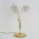 Italian floral glass 4-armed living room lamp 1970
