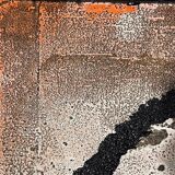 Tableau abstrait, huile et concrétions sur panneau N°16,LM Londot 1963