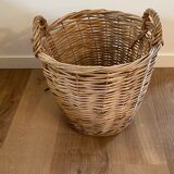 Pop-up Christmas 2022 - Vintage round basket / old basket in Dame-Jeanne