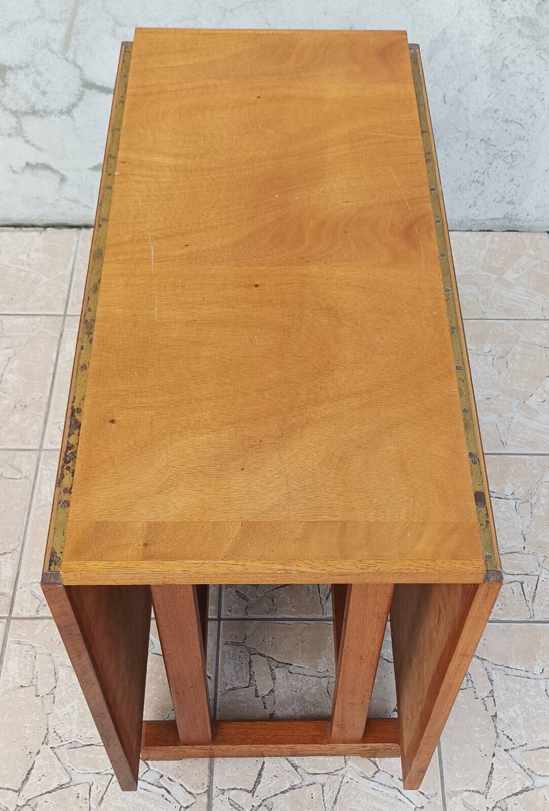 Folding table in beech from 1950