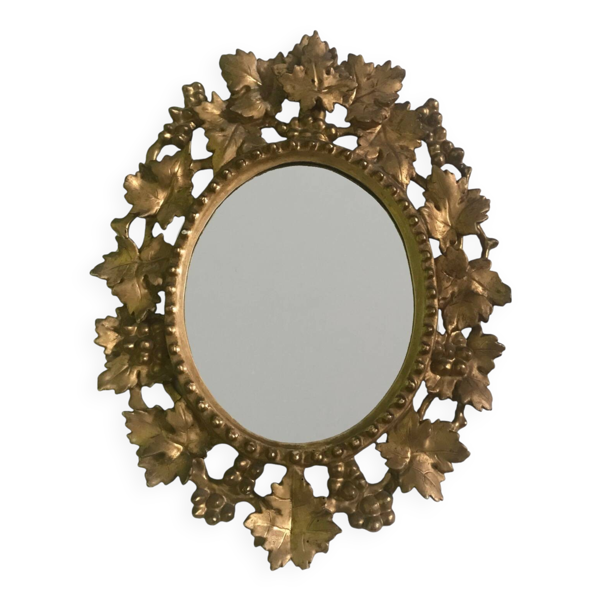 Baroque Venetian Mirror • Carved Wood • Gold Leaf • Italy • 18th Century