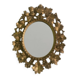 Baroque Venetian Mirror • Carved Wood • Gold Leaf • Italy • 18th Century