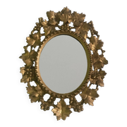 Baroque Venetian Mirror • Carved Wood • Gold Leaf • Italy • 18th Century