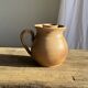 Vintage brutalist stoneware pink wine cooler pitcher H19