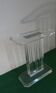 Sculptural base for acrylic glass table, Italy, 2000s