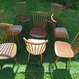 Set of 8 Baumann bistro chairs