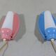 2 Wall lamps pink & blue 1950’s
