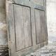 Antique oak sliding door loft door