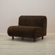 Brown armchair, Italian design, 1970s, made in Italy
