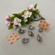 Set of 6 vintage placeholders in the shape of swans