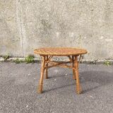 Wicker coffee table 1950