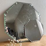 Vintage octagonal beveled mirrors