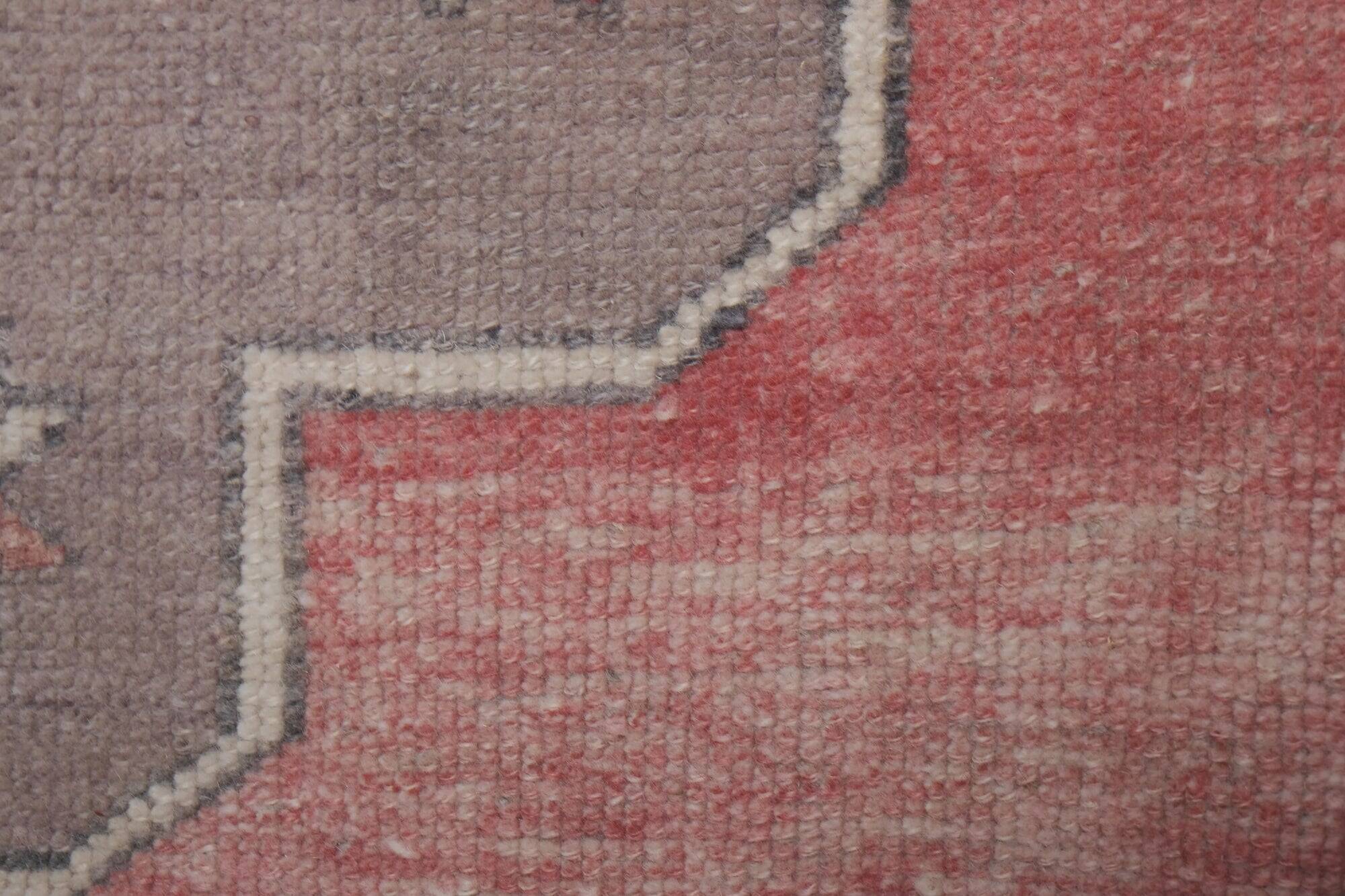 Vintage Turkish hallway rug 104x682 cm
