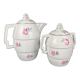 Cafetière et sucrier art déco en porcelaine vers 1930