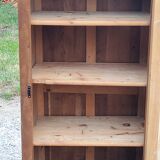 Old Parisian wardrobe 1 door 1stiroir in beech and ash