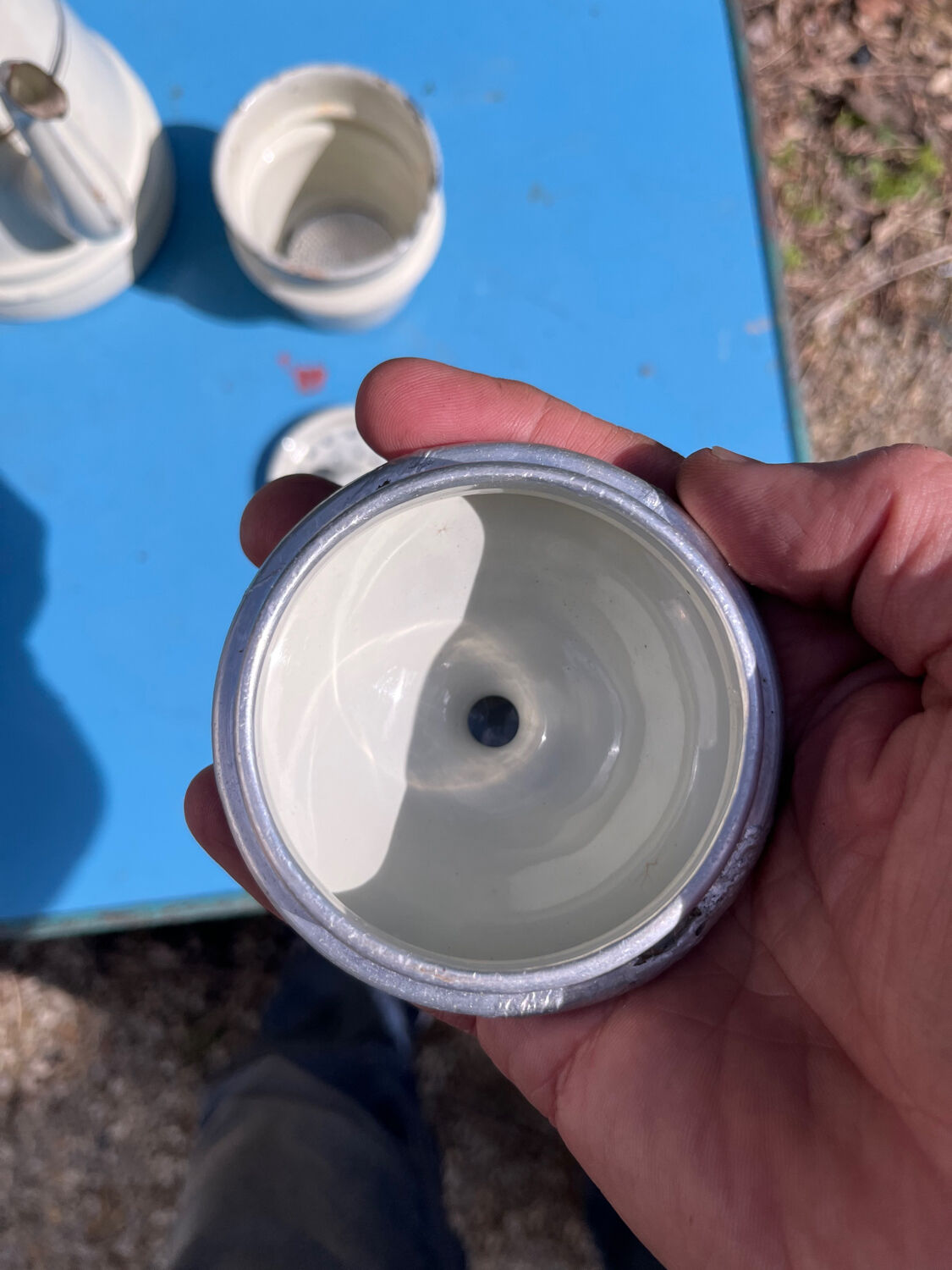 Enamelled coffee maker