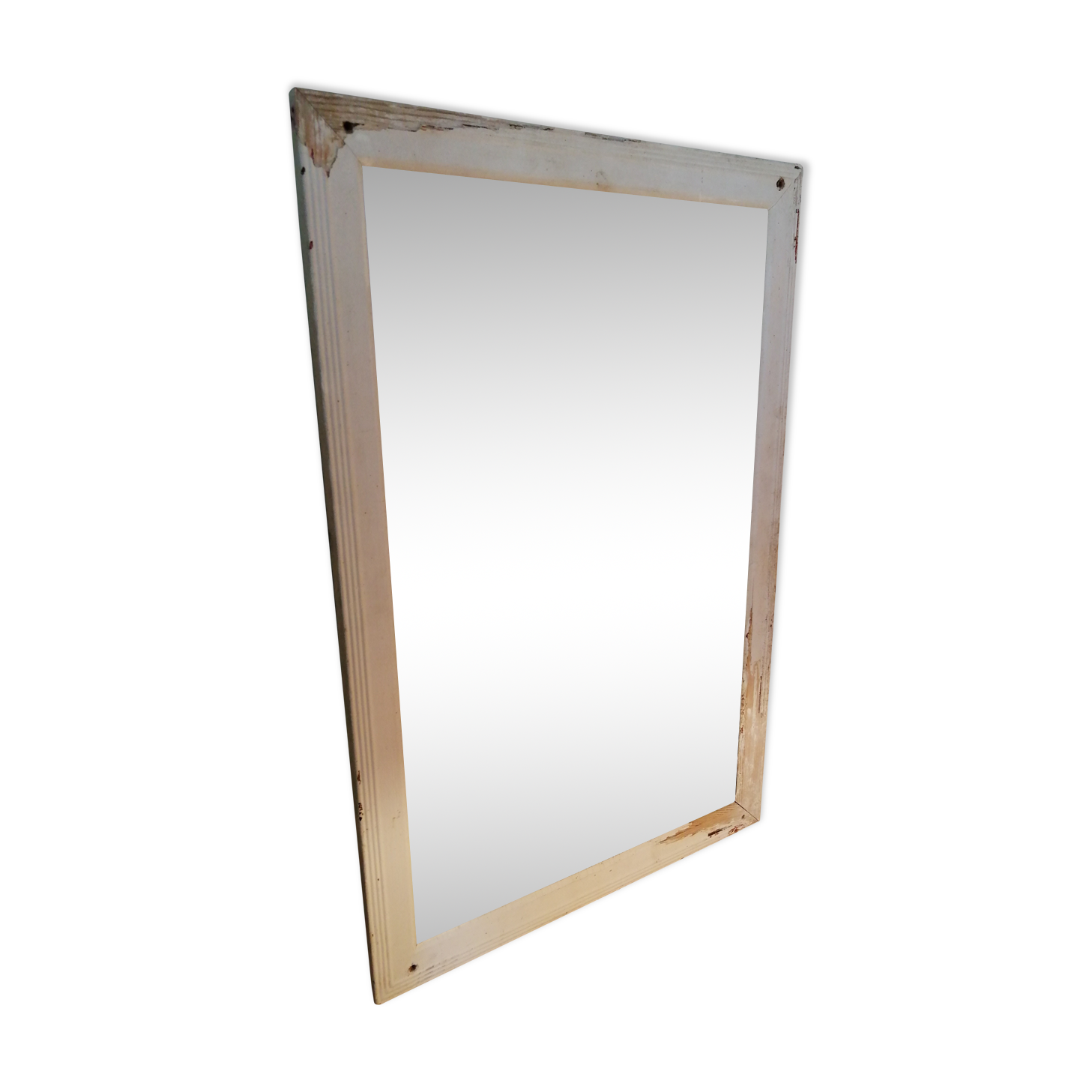 Vintage wood mercury mirror