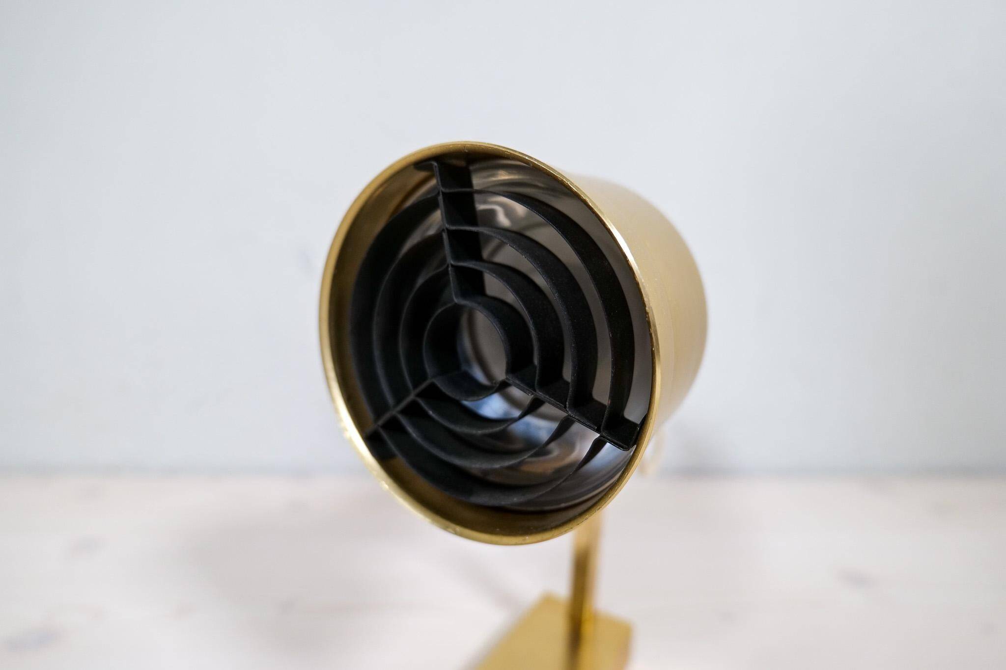 Mid-Century Modern Set of 3 Brass Wall Sconces by Sundstedt Sweden