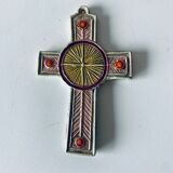 Ceramic wall cross signed Taburet