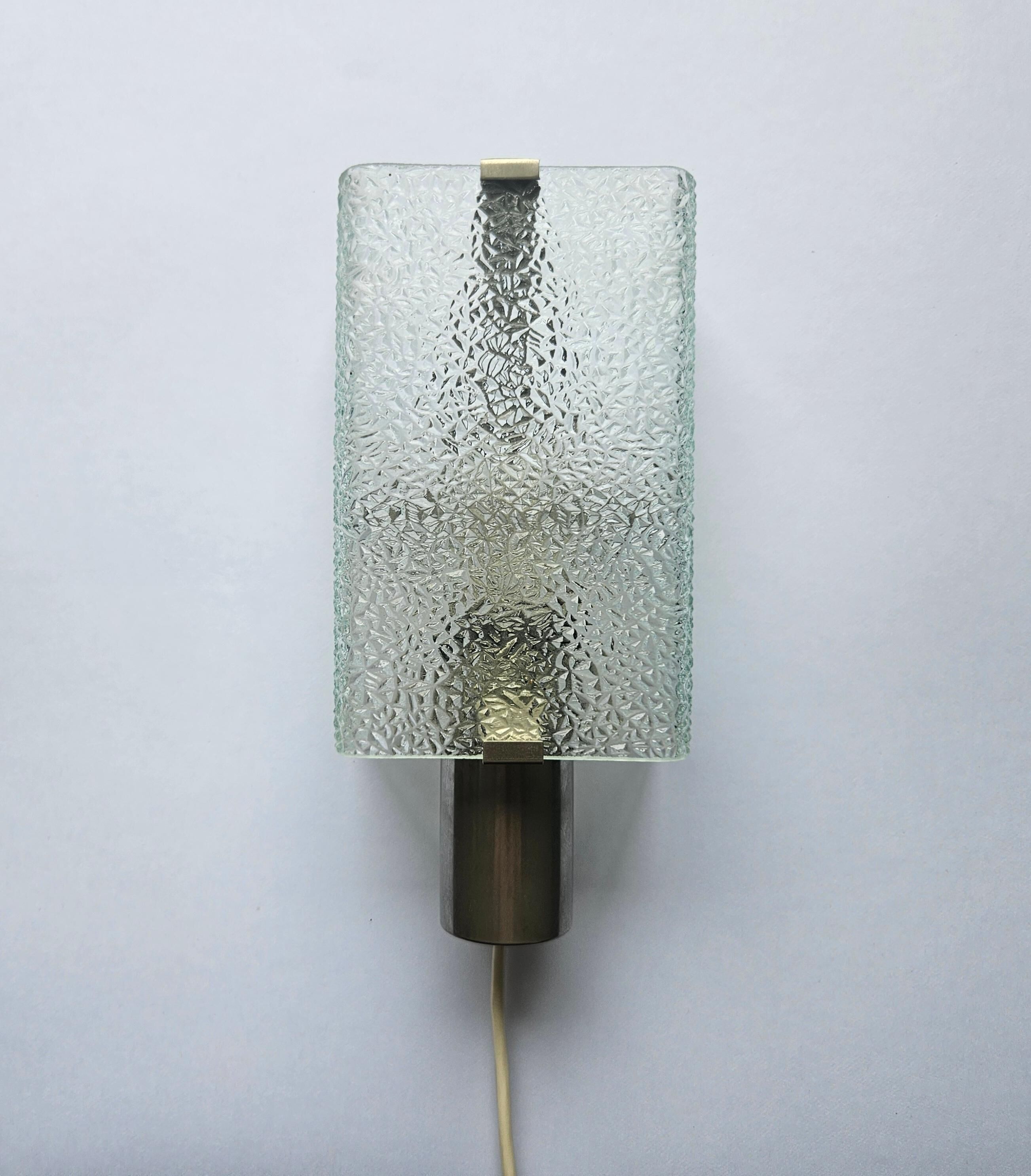 Rare Mid-Century Wall Lamp in the Style of Kalmar, Germany, 1970s