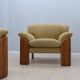 Mobil Girgi walnut wood armchairs 1970s, set of 2