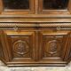 Rare Renaissance style museum library in carved oak circa 1850