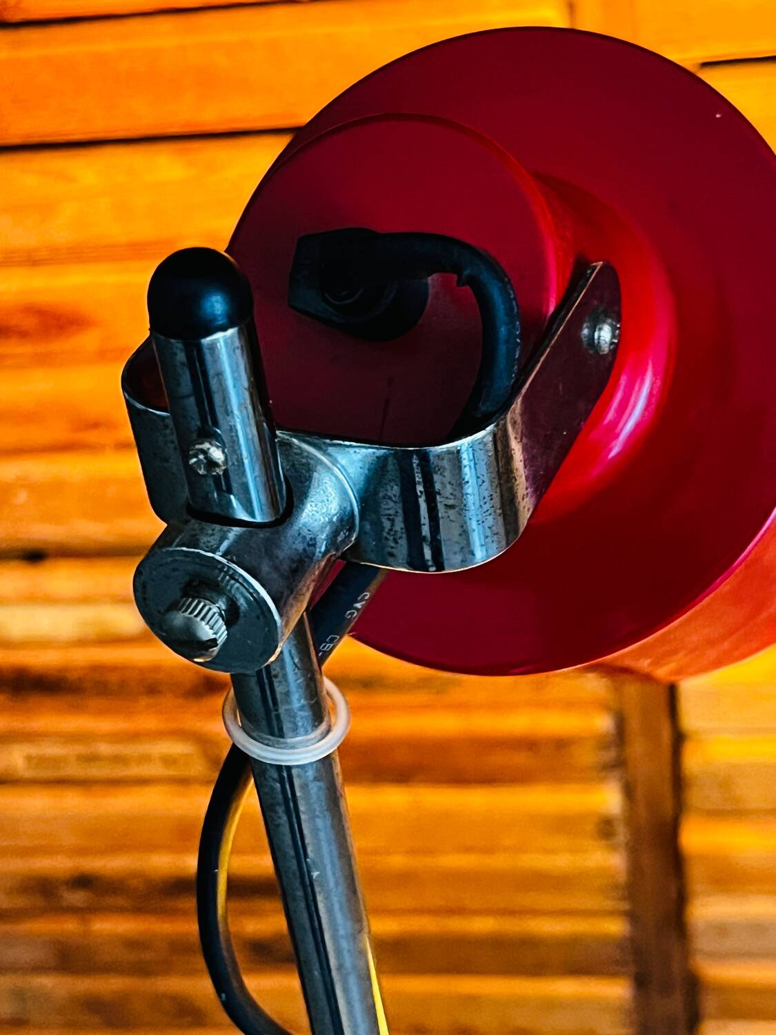 Vintage red table lamp